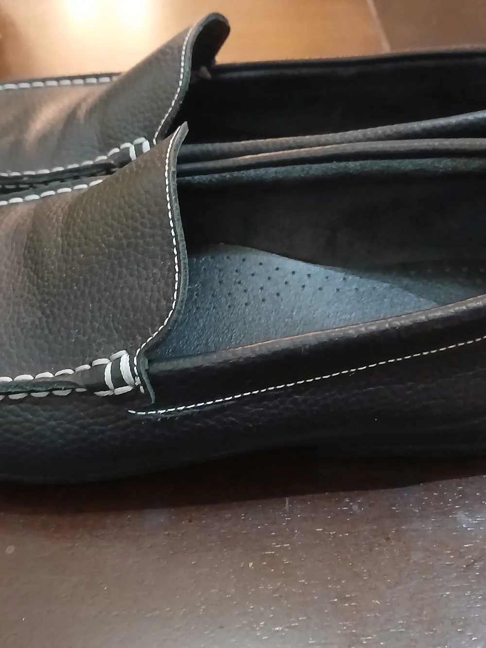 Men's Footjoy Black Leather Slip-On Driving Loafers Six 11 Golf